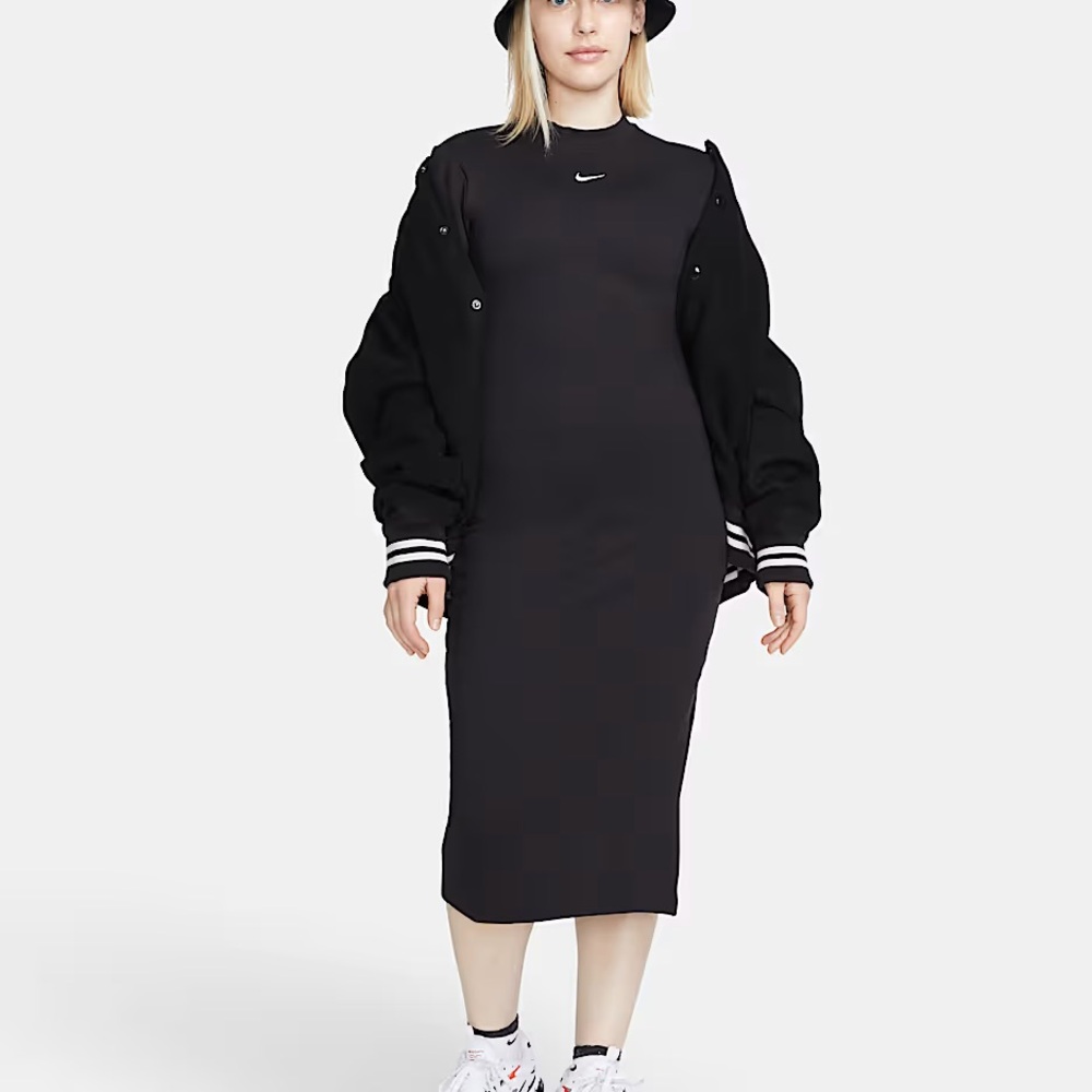 Nike Women's Black Midi Dress